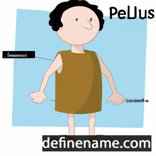 cartoon of the name Peleus