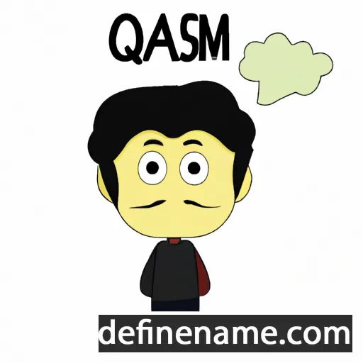 cartoon of the name Qasim