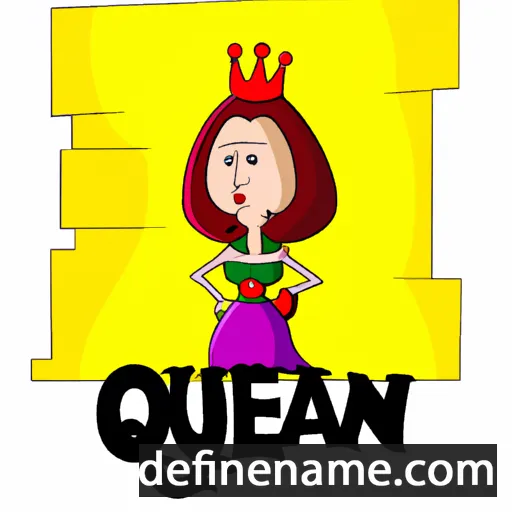 cartoon of the name Queen