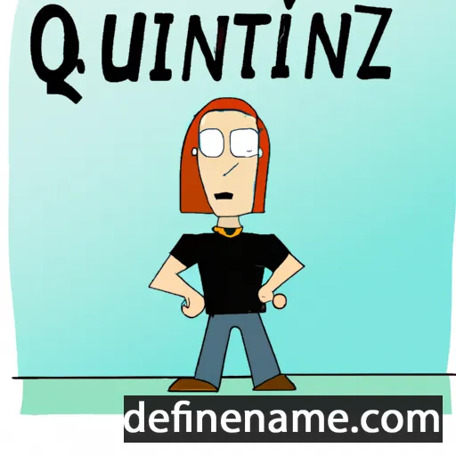 cartoon of the name Quentin