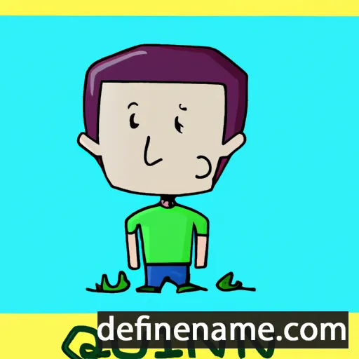 cartoon of the name Quin