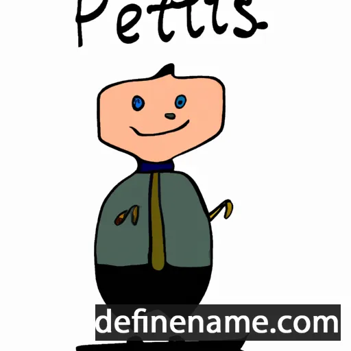 cartoon of the name Pēteris