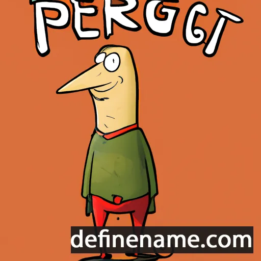 cartoon of the name Perig