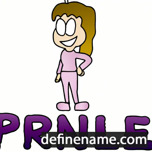 cartoon of the name Pernille