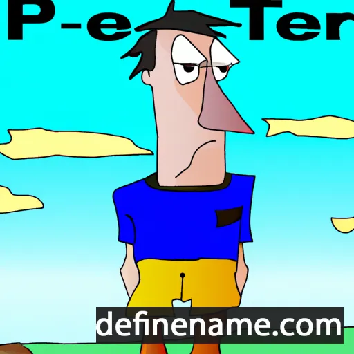 cartoon of the name Peter