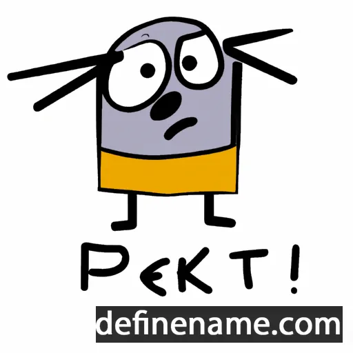 cartoon of the name Petřík