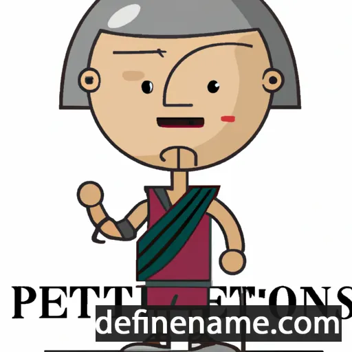 cartoon of the name Petronius