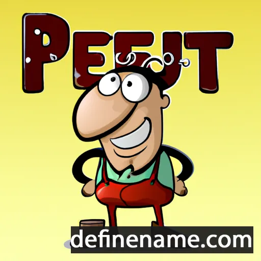 cartoon of the name Petru