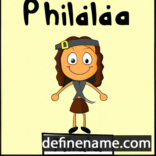 cartoon of the name Phillida