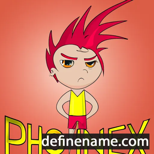 cartoon of the name Phoenix