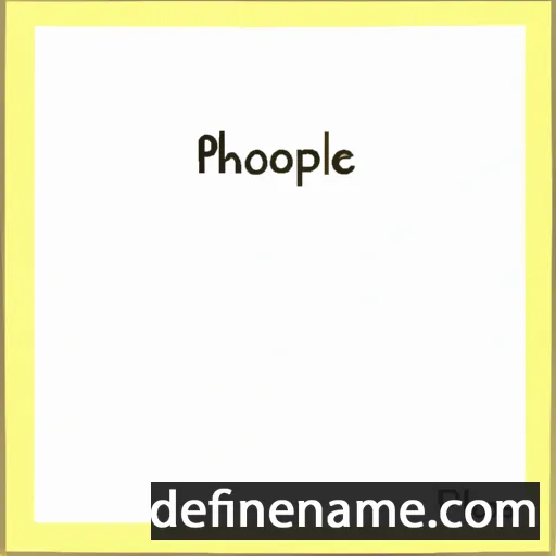 cartoon of the name Phoibe