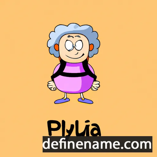 cartoon of the name Phyllida