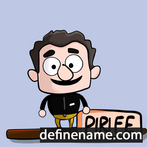 cartoon of the name Pièrre