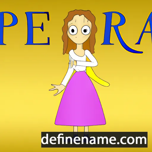 cartoon of the name Piera