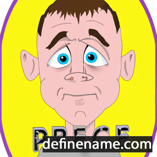 cartoon of the name Pierce