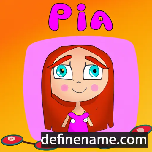 cartoon of the name Piia