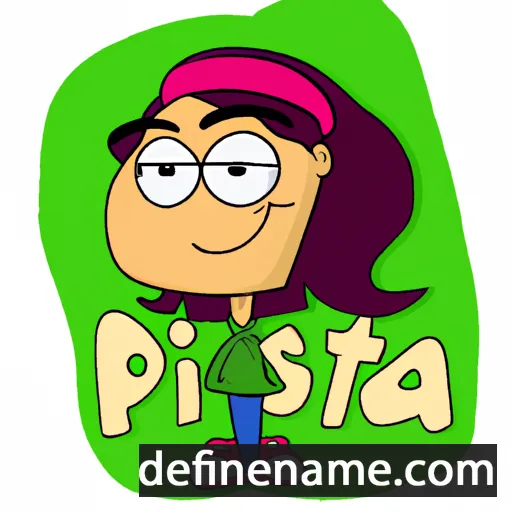 cartoon of the name Pista