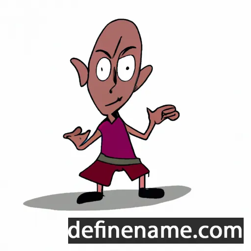 cartoon of the name Pitambar