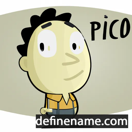 cartoon of the name Plácido