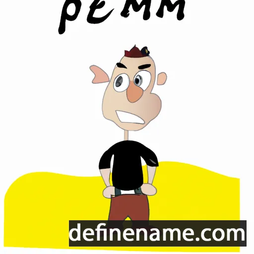 cartoon of the name Plamen