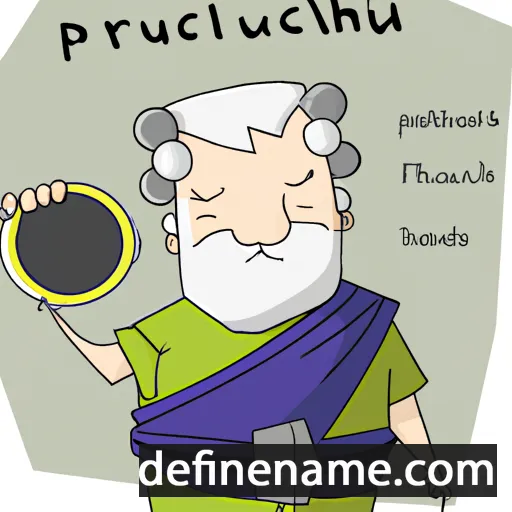 cartoon of the name Plutarch