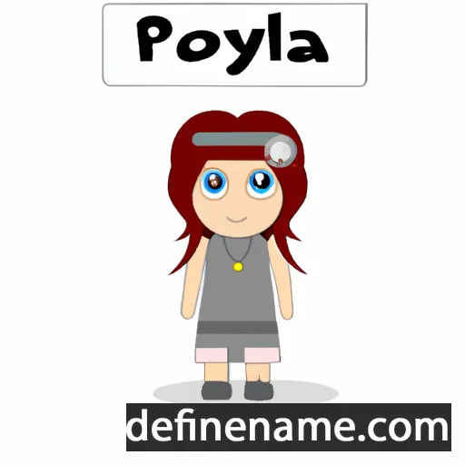 cartoon of the name Polya