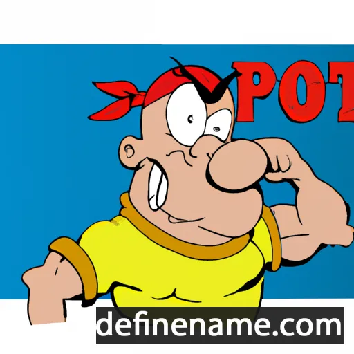 cartoon of the name Popeye