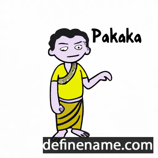 cartoon of the name Prabhakara