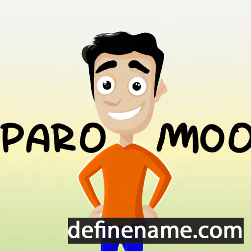 cartoon of the name Pramod