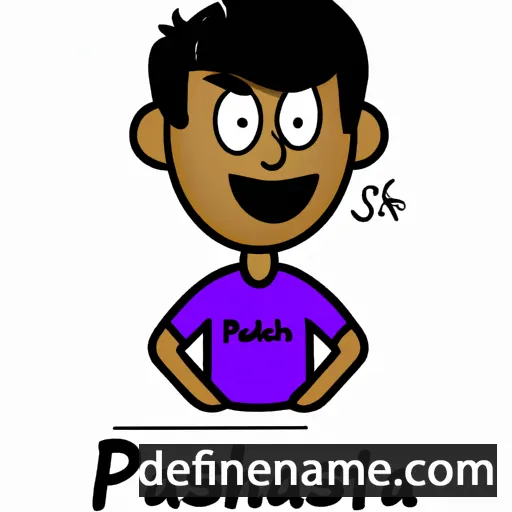 cartoon of the name Prashanth