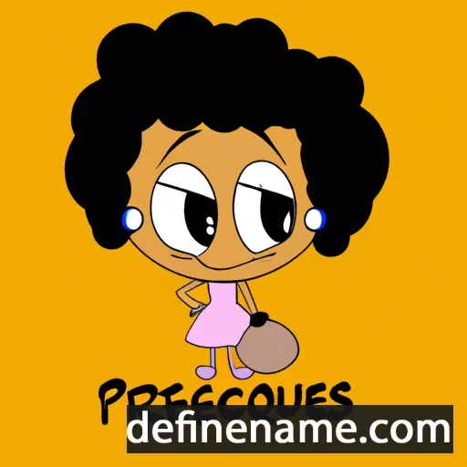 cartoon of the name Precious