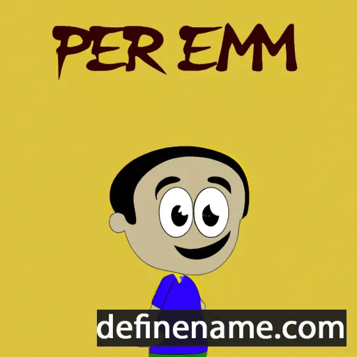 cartoon of the name Prem