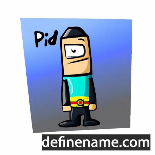 cartoon of the name Priidik