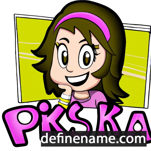 cartoon of the name Priska