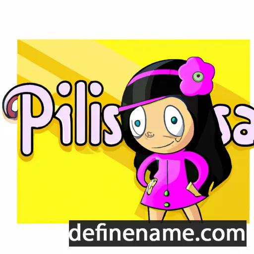 cartoon of the name Priskilla