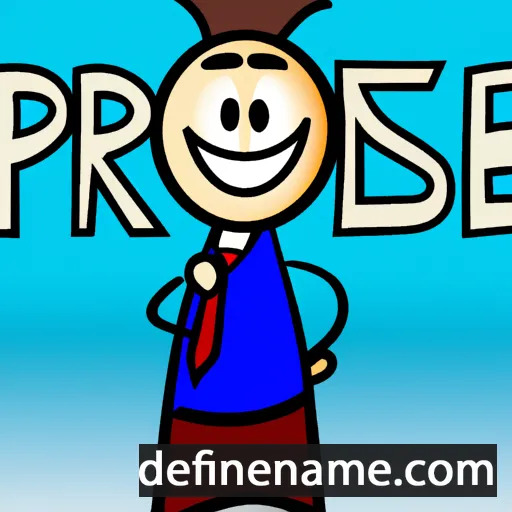 cartoon of the name Prosper