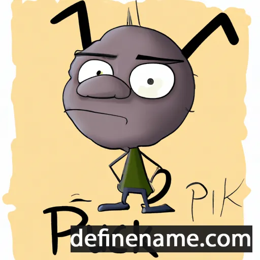 cartoon of the name Puck