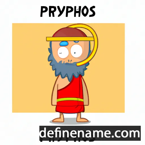 cartoon of the name Pyrrhos