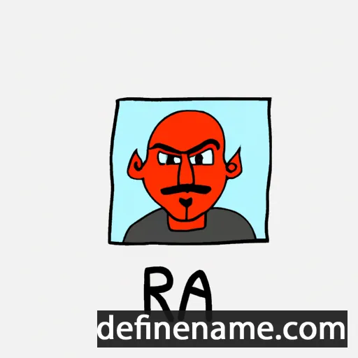 cartoon of the name Ra