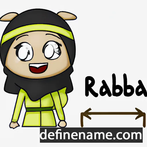 cartoon of the name Rabi'a