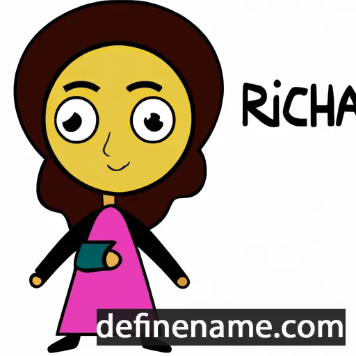 cartoon of the name Rachida