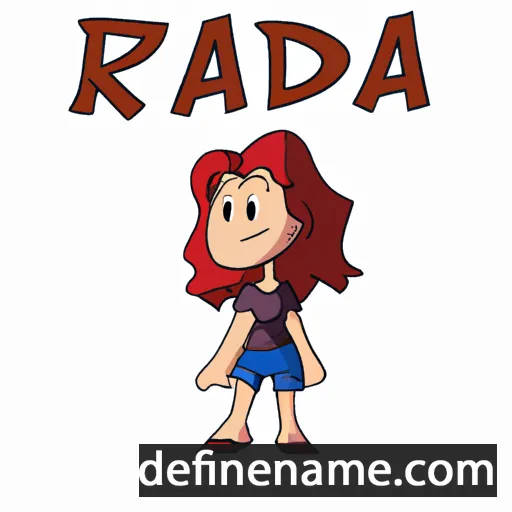 cartoon of the name Rada