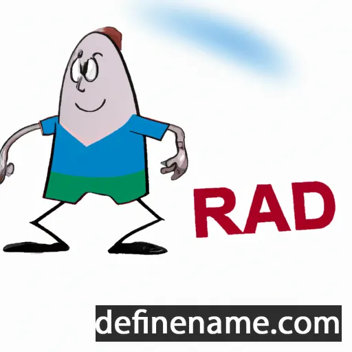 cartoon of the name Radim