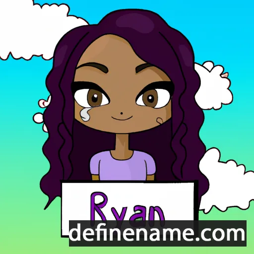 cartoon of the name Raelynn