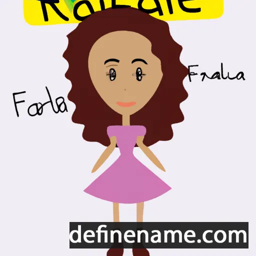 cartoon of the name Rafaela