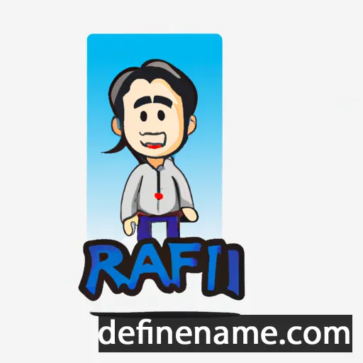 cartoon of the name Rafiq