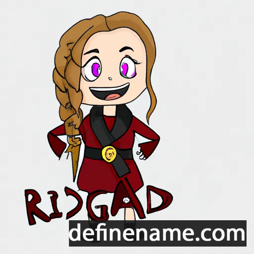 cartoon of the name Ragnheiður