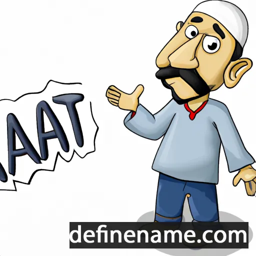 cartoon of the name Rahat