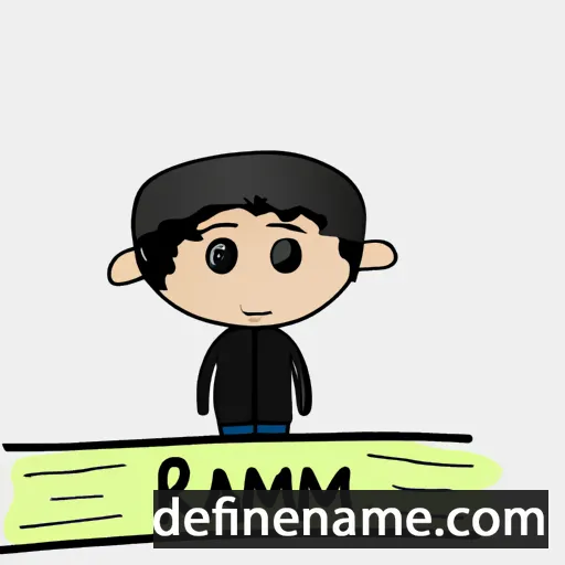 cartoon of the name Rahim