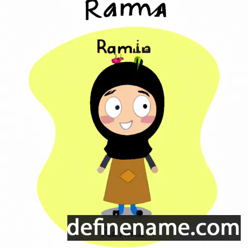 cartoon of the name Rahma